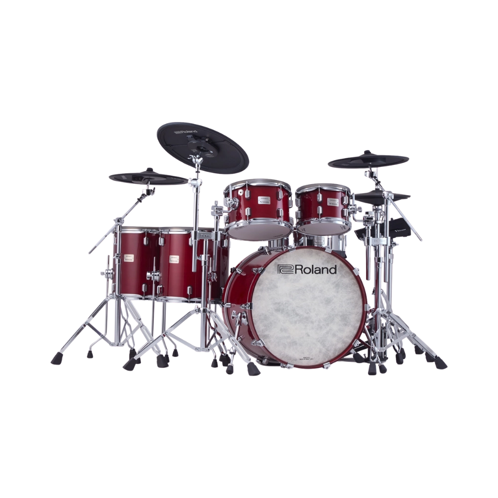 Roland VAD716 Electric V-Drums Acoustic Design - Gloss Crimson Finish