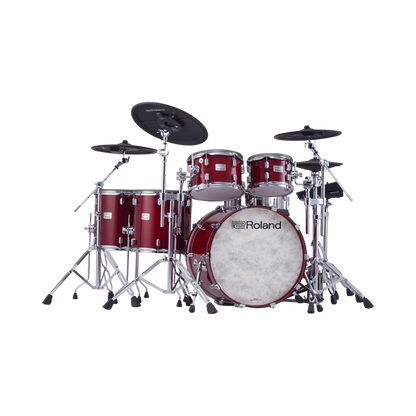 Roland VAD716 Electric V-Drums Acoustic Design - Gloss Crimson Finish