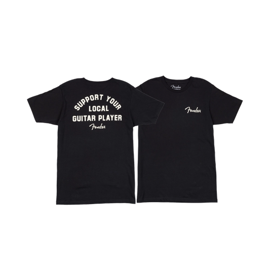 Fender 9193828406 Support Your Local Guitar Player Tee, Black, M