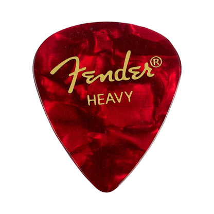 Fender Premium Celluloid 351 Shape Picks, Heavy, Red Moto