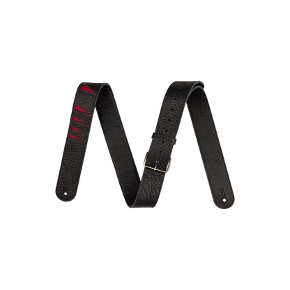 Jackson 2995378002 Shark Fin Leather Strap, Black and Red, 2"