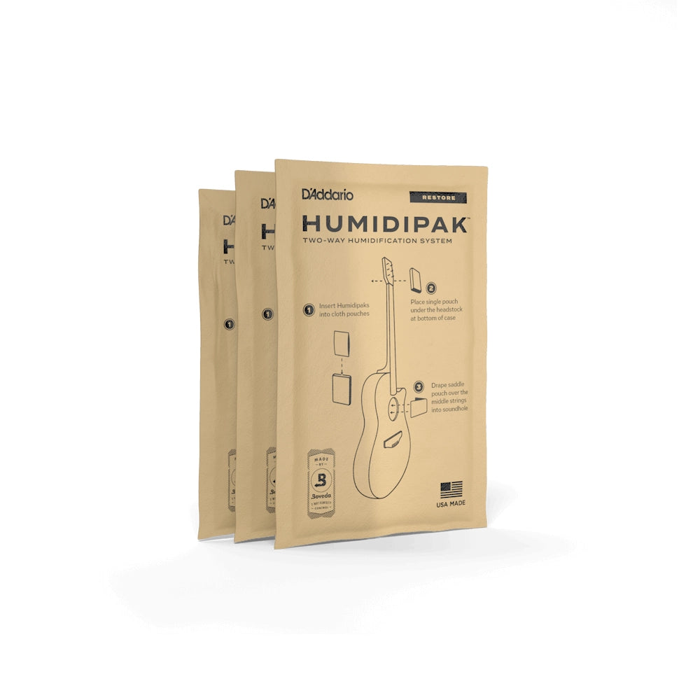 D'Addario Humidipak Restore Replacement 3-Pack PW-HPCP-03