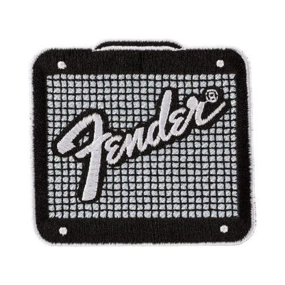 Fender 9122421107 Fender Amp Logo Patch, Black and Chrome