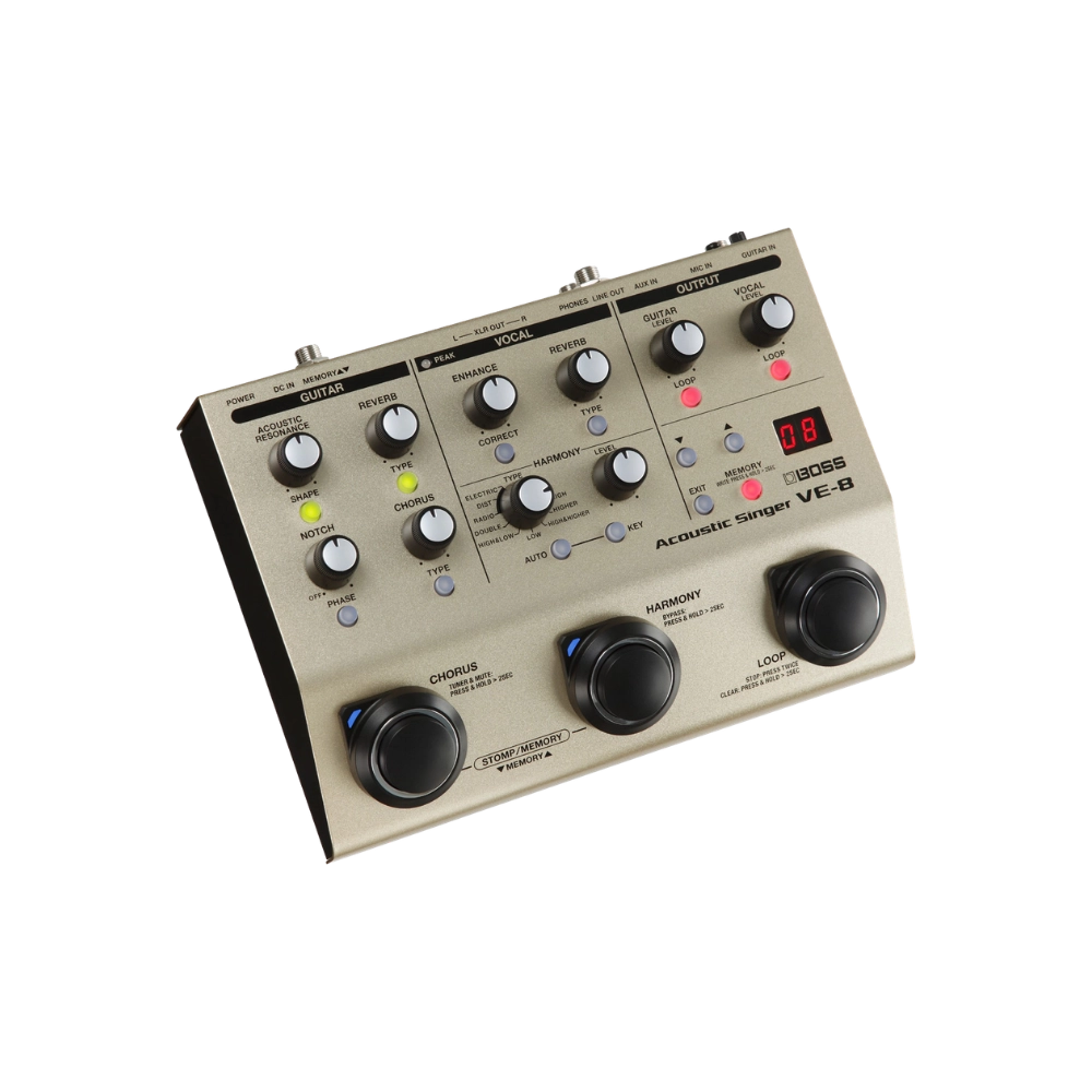 BOSS VE-8 Acoustic Singer Vocal Effects Processor
