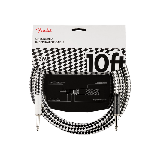 Fender 0990810288 Pro 10' Checkboard Instrument Cable