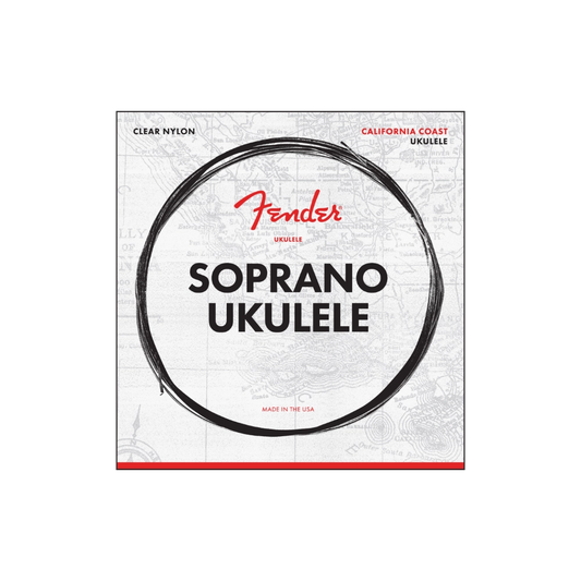 Fender 0730090402 California Coast Soprano Ukulele Strings, Set of Four