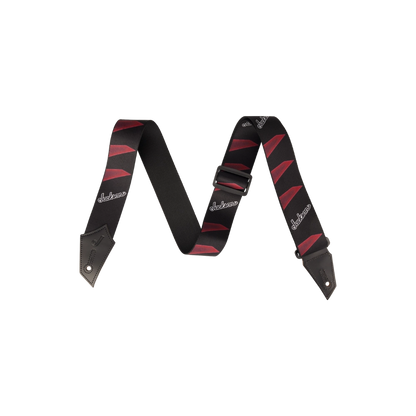 Jackson 2994323004 Strap with Headstock Pattern, Black/Red
