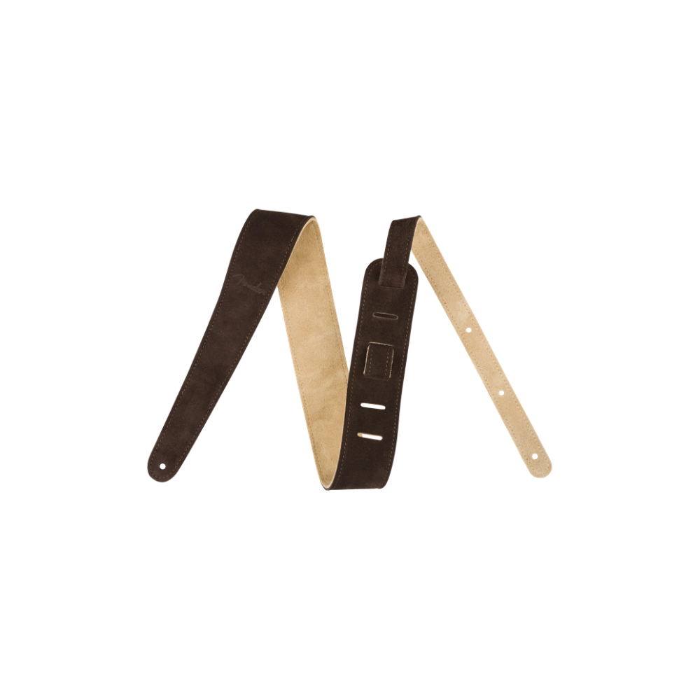 Fender 0990691021 Reversible Suede Strap, Brown/Tan, 2"
