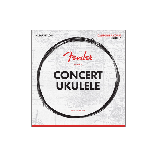 Fender 0730090403 California Coast Concert Ukulele Strings, Set of Four