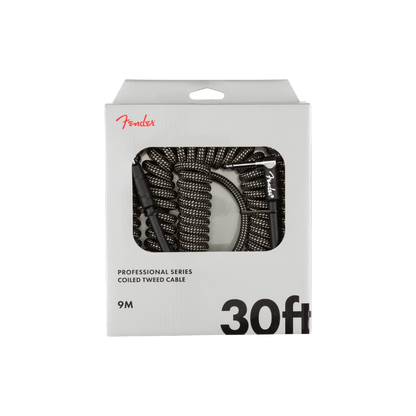 Fender 0990823048 Professional Series Coil Cable, 30', Gray Tweed
