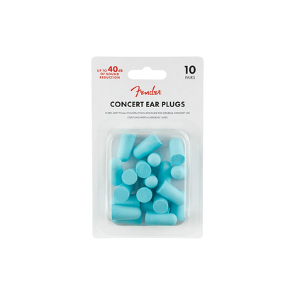Fender 0990541004 Concert Ear Plugs (10 Pair), Daphne Blue