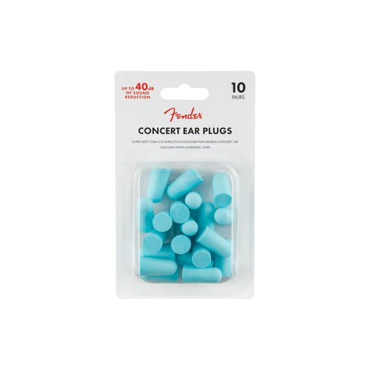 Fender 0990541004 Concert Ear Plugs (10 Pair), Daphne Blue