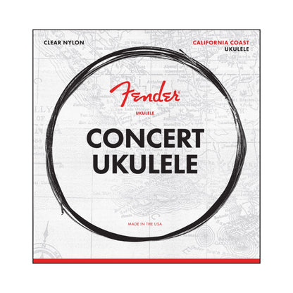 Fender 0730090403 California Coast Concert Ukulele Strings, Set of Four