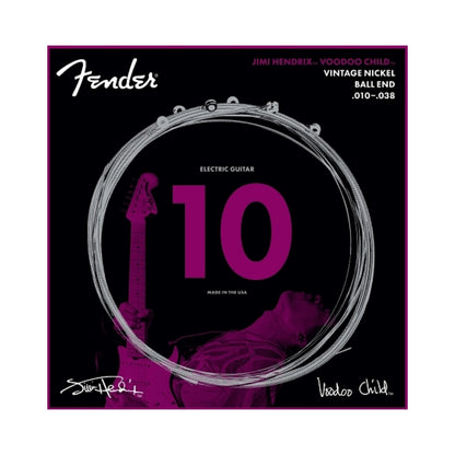 Fender 0730150609 Jimi Hendrix Voodoo Child Electric Guitar Strings, Ball End Nickel 10-38