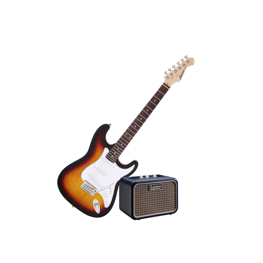 Aria STG-003 & Laney Mini Lion Electric Guitar Bundle