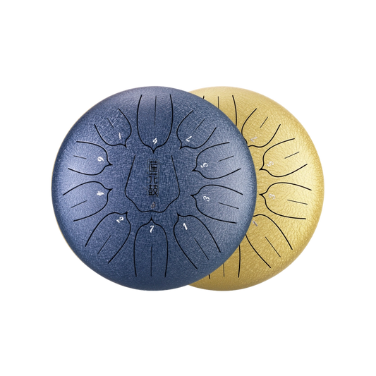 HUASHU Carbon Steel Tongue Drum 12 Inch 11 Notes C Major (2 Colors Available)