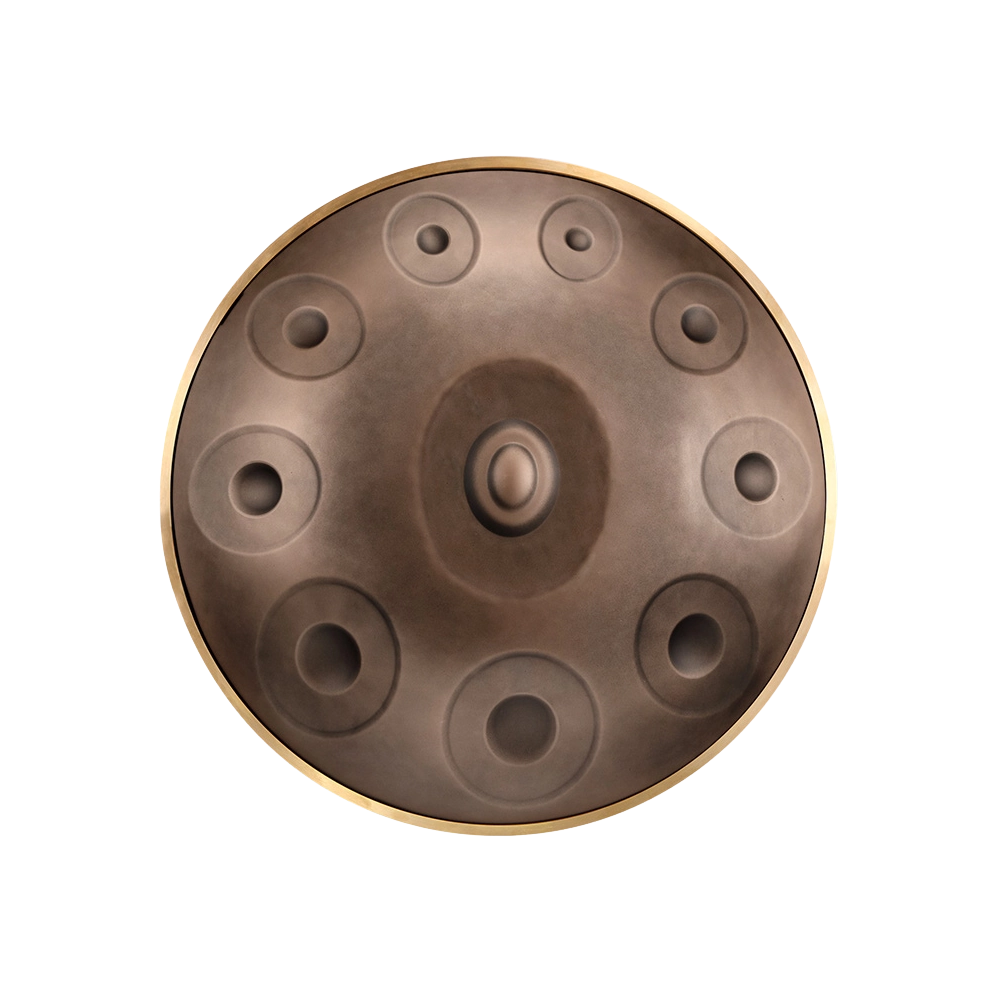 HLURU HG10-Bronze STL Handpan Drum 10 notes 22"