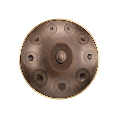 HLURU HG10-Bronze STL Handpan Drum 10 notes 22"