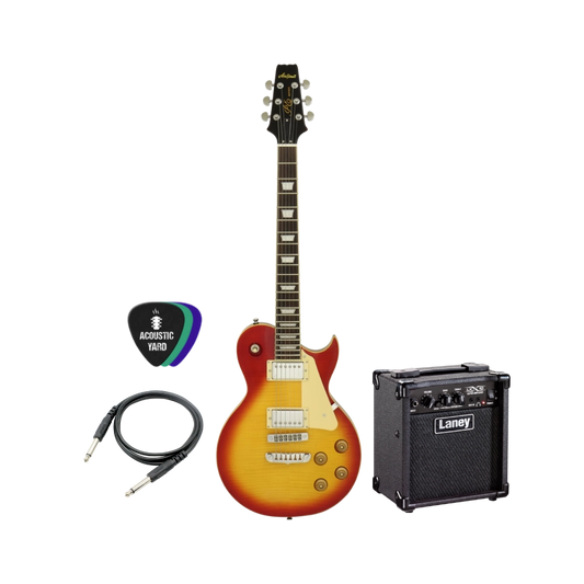 Aria PE-350STD Les-Paul Electric Guitar Bundle