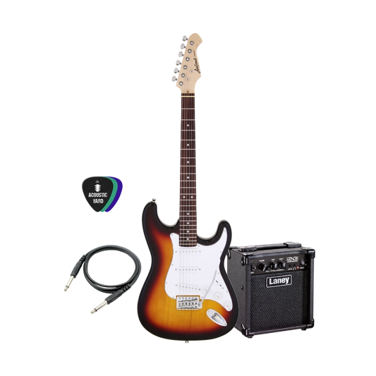 Aria Pro SSS Electric Guitar Bundle