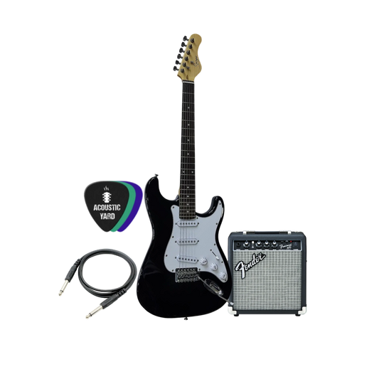 Smiger SSS & Fender Frontman 10G Electric Guitar Bundle