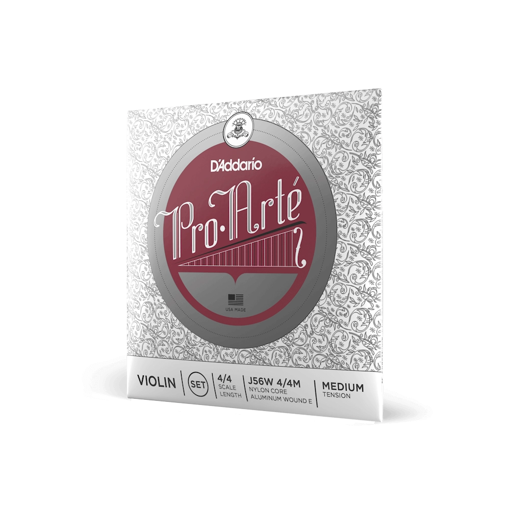 D'Addario Pro-Arté Violin String Set with Wound E 4/4 Scale Medium Tension J56W 4/4Mshop store beirut lebanon