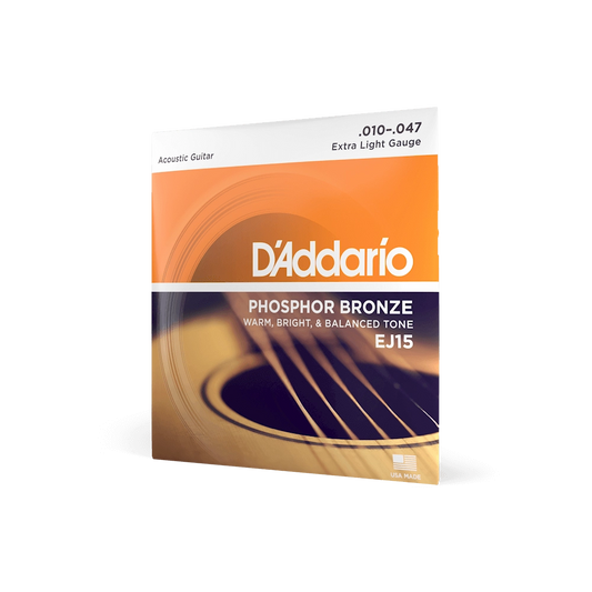 daddario ej15 phosphor bronze 10 47 extra light acoustic guitar strings shop store beirut lebanon