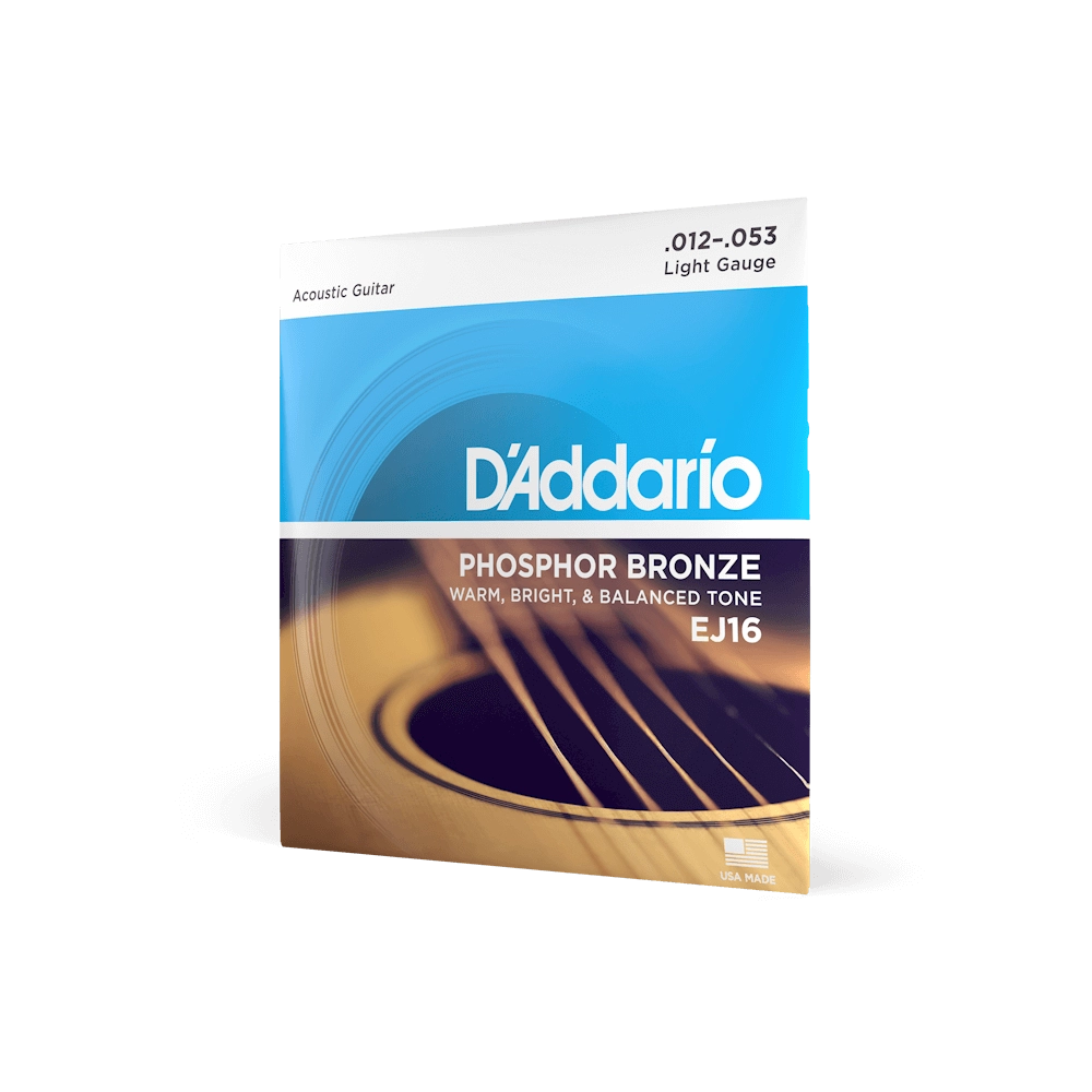 daddario 12 53 phosphor bronze ej16 light acoustic guitar strings shop store beirut lebanon