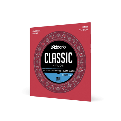 D'Addario Hard Tension Nylon Student Classical Strings EJ27H