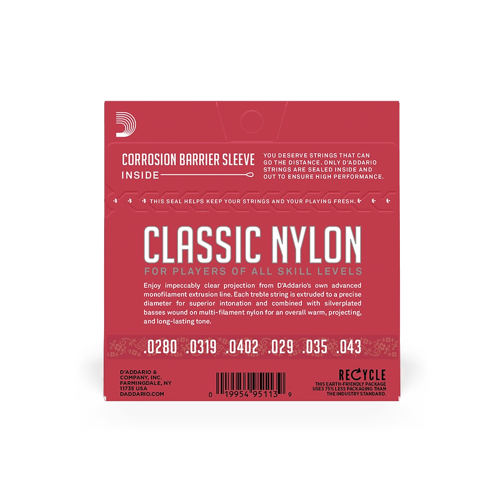 D'Addario Normal Tension Nylon Student Classical Strings EJ27N