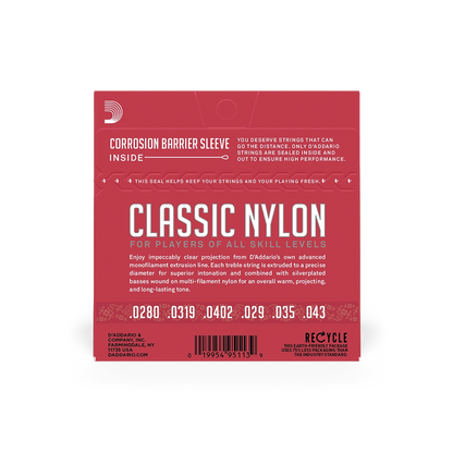 D'Addario Normal Tension Nylon Student Classical Strings EJ27N
