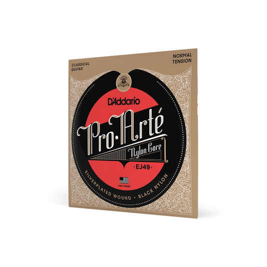 D'Addario Normal Tension Black Nylon Classical Guitar Strings EJ49