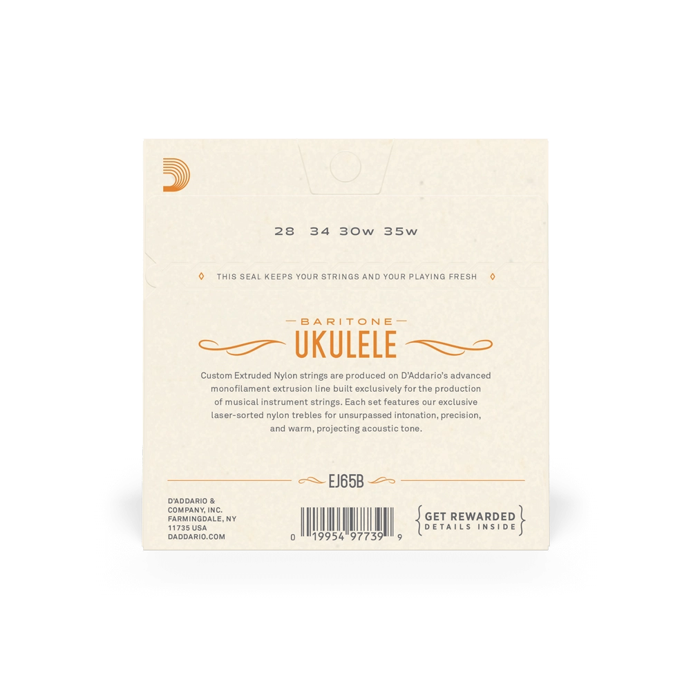 D'Addario Baritone Ukulele Strings Set EJ65B