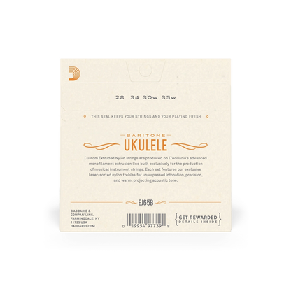 D'Addario Baritone Ukulele Strings Set EJ65B