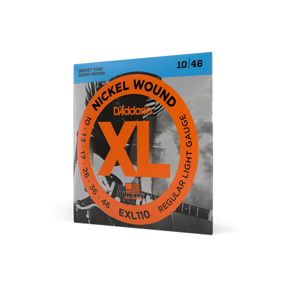 D'Addario Regular Light Electric Guitar Strings EXL110