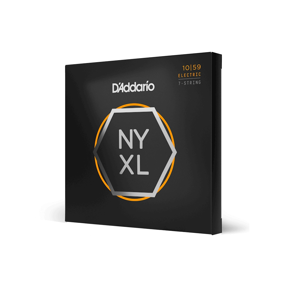 D'Addario 10-59 Regular Light 7-String Electric Guitar Strings NYXL1059