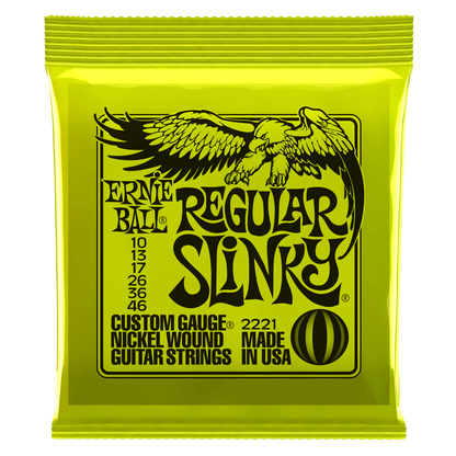 Ernie Ball 2221 Regular Slinky Nickel Wound Electric Guitar Strings - .010-.046