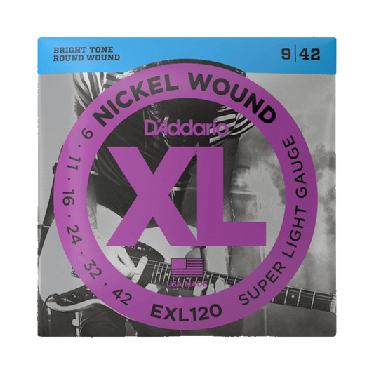 D'Addario 09-42 Super Light Electric Guitar Strings EXL120