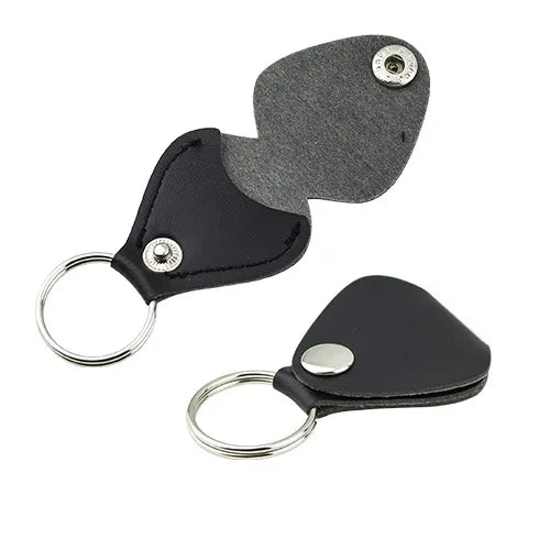 Leather keychain pick holder